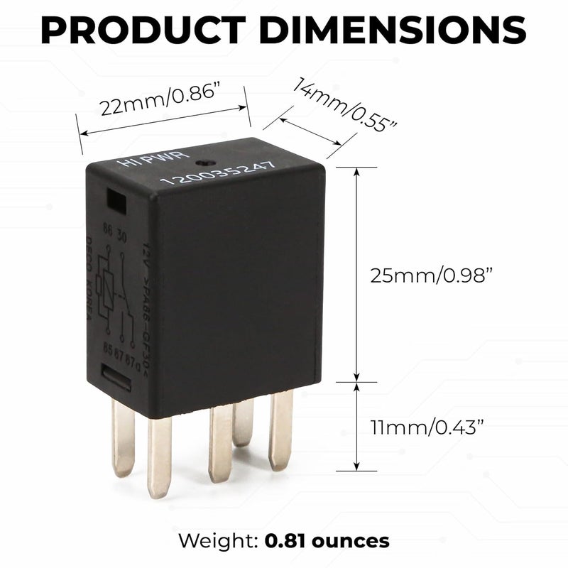 KH866 30 Amp Relay, Part Number 278003828, Compatible with Sea-Doo Spark Watercraft, Replacement for Starter and Main 5-Pin Harness, Fits Part Number 278002822. - Image 2
